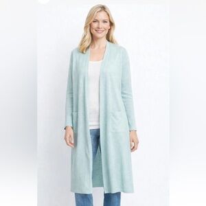 Eileen Fisher NWT Long Cardigan Linen/Cotton Sz M